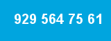 929 564 75 61 929 564 75 61